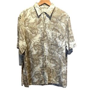 Tasso Elba Island Men’s Linen Silk Blend Shirt Size Large